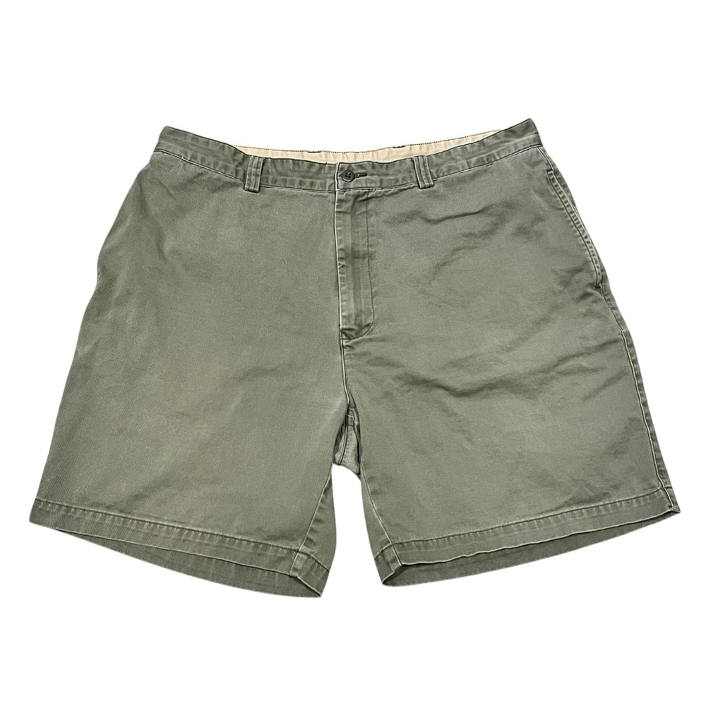 Authentic St John’s Bay Sz 38 Cotton Green Shorts 7.5 in Inseam Pockets Casual
